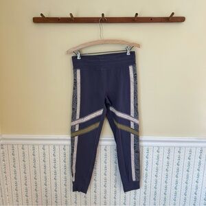 Free People Movement Cropped Patterned Athletic Leggings